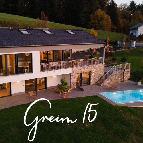 Bad Gams House | Greim15 - ganzes Ferienhaus mit Fernsicht, Pool, Wellness