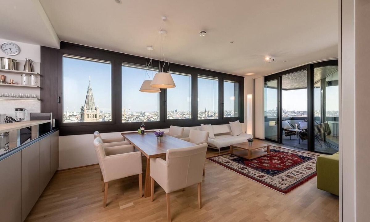 Josefstadt Apartment | Skyflats Vienna City View mit Panoramablick