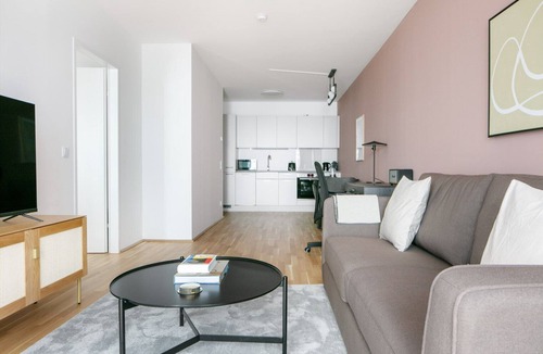 Vienna Apartment | Elegant Landstraße 1BR w/Garden & Elevator, nr St Marx, by Blueground