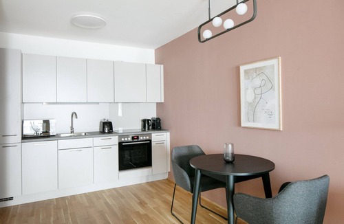 Vienna Apartment | Elegant Landstraße 1BR w/Garden & Elevator, nr St Marx, by Blueground