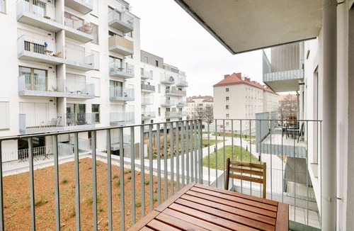 Vienna Apartment | Elegant Landstraße 1BR w/Garden & Elevator, nr St Marx, by Blueground