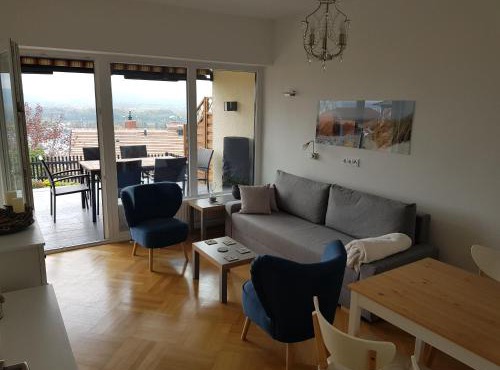 Blick über Krems mit Terrasse