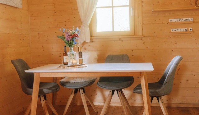 Das Paradieschen Edlitz - stilvolles Blockhaus mit Kamin
