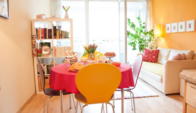 Die Gästewohnung im Herzen Wiens. Freundlich, bunt, preiswert.