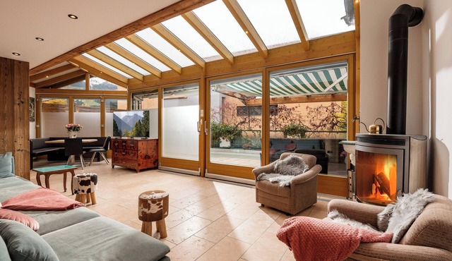 Spacious apartment in a quiet location with a sauna in the center of Kirchberg