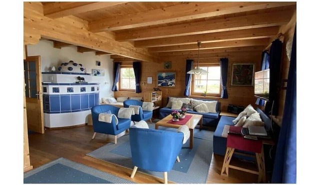 Cabin in Falkertsee with swimming pool