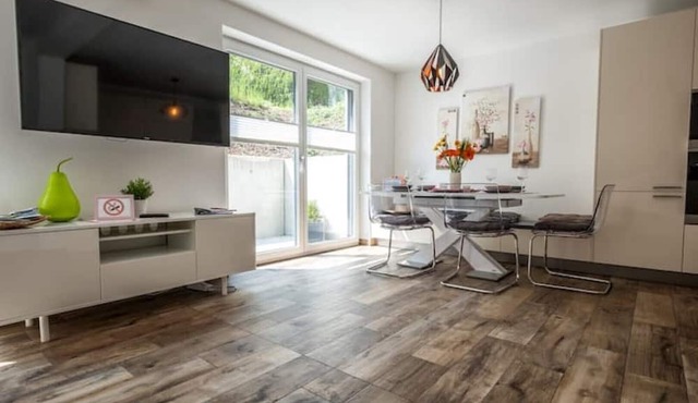 Modern basement apartment with use of pool